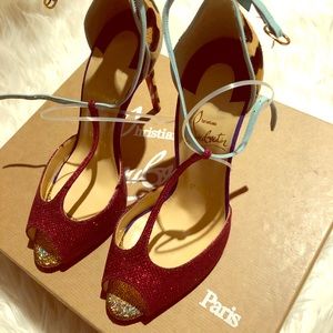 NWT Christian Louboutin Pony multi heels